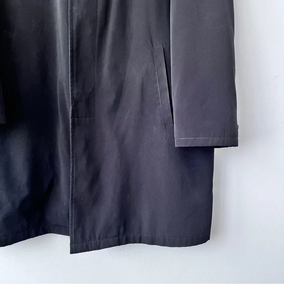 Men’s Lauren Ralph Lauren Black Classic Trench Coat With Zip Out Lining Size L